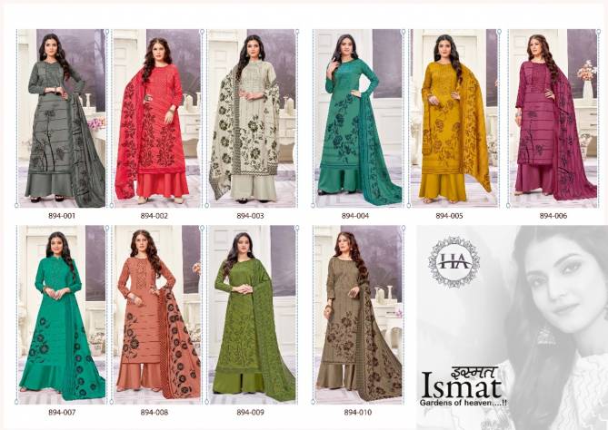 Harshit Ismat Casual Daily Wear Printed Jam Cotton Latest Dress Material Collection